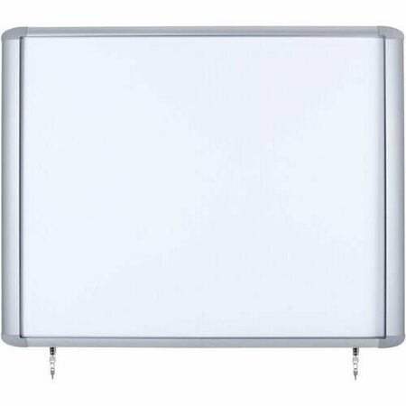 BI-SILQUE Waterproof Outdoor Magnetic Lacquered Steel Dry Erase Enclosed Board, 30x26.5in BVCVT340609760